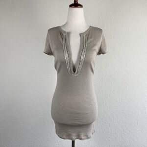 Vtg American Eagle Y2k M Slim T Shirt Embellished Short Sleeve Twilight Fairy